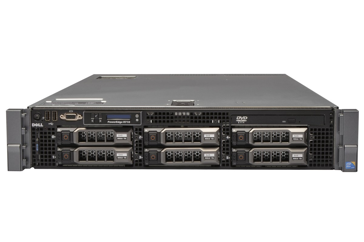 SERVER DELL POWEREDGE R710 E5645 (2.4GHZ 12MB CACHE) HDD 3.5